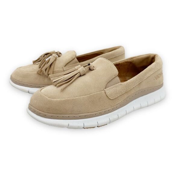 Vionic Fresh Quinn Sand Suede Tasseled‎ Slip On Comfort Loafers Size 6.5 - Picture 4 of 14